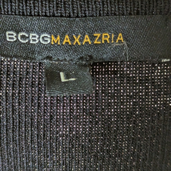 BCBGMAXAZRIA black sequined sweater sz L - Picture 2 of 7
